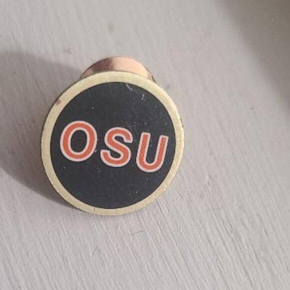 The Ohio State University Vintage Lapel Pin Tie Tack Brooch - OSU Buckeyes Badge - Picture 5 of 5